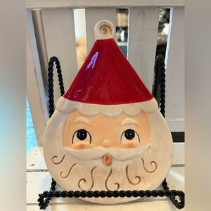 Festive Santa Claus Ceramic Spoon rest